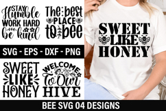 Bee SVG Design - Stay humble work hard be kind Product Image 1