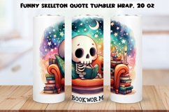 Funny skeleton Tumbler Wraps BUNDLE|PNG, 20 oz. Product Image 6