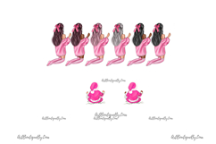 Mom and Baby Christmas Clipart Set Product Image 5