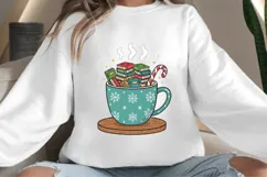 Bookish Christmas png design for T-shirts Product Image 4