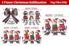 Funny Christmas Sublimation Clipart PNG Product Image 1