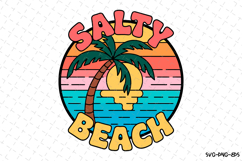 Salty Beach SVG Design | Summer | SVG Cut files Product Image 1