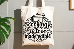 Cooking Is Love Made Edible Svg, Farmhouse Kitchen Svg. Product Image 8