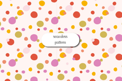 Colorful Polka Dot Seamless Pattern Playful Abstract Dots Product Image 1