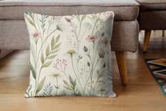 Watercolor Wildflowers Seamless Pattern, Soft Botanical Product Image 7