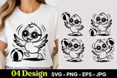 Happy Baby Chick SVG PNG Product Image 1