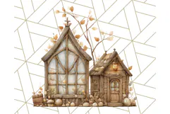 Cozy Cabin Critters Clipart PNG, Fall Animal Png Product Image 3