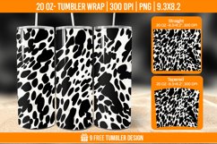 Cowhide Tumbler Wrap Designs, Sublimation Wrap Product Image 1
