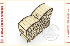 Wooden clutch purse v114 - laser cut vector - Glowforge file Product Image 7