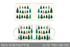 Christmas Tree Mug Sublimation. Christmas Tree Sublimation Product Image 1