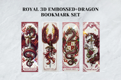 Royal 3D Embossed Dragon Bookmark Set,Mythical Gold Foil Product Image 7