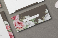 beautiful wedding card invitation with roses flower Product Image 7