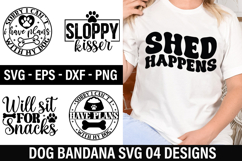 Dog Bandana SVG Design - sorry i can t i have plans with my Product Image 1