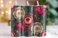 Flower Tumbler Wrap | Sublimation | Tumblers Product Image 1