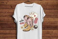 Western Cowgirl Valentine PNG | Pink Cowgirl Boots with Card Product Image 4