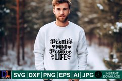 Positive saying SVG Design, Motivational quotes SVG Design Product Image 1