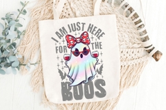 I am Just Here For The Boos Png, Wine Lover Halloween Png. Product Image 5