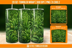 Grass Tumbler Wrap Designs, Sublimation Wrap Product Image 1