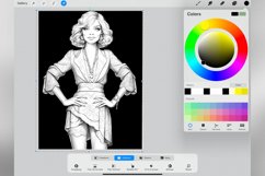 60 Procreate Gatsby Style Stamp Brushes Product Image 4
