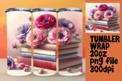 20oz Sublimation Tumbler Wrap , Books Product Image 1