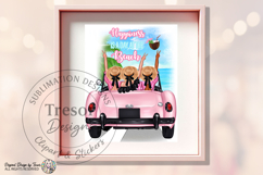 Happiness Is A Day At The Beach Design Besties Summer Girls Product Image 8