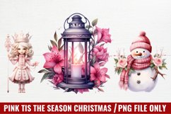 Pink Tis The Season Christmas Sublimation Product Image 1