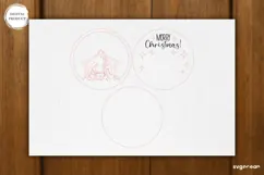 Merry Christmas Door Sign Laser Cut | Door Hanger | SVG Product Image 2