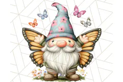 Summer Garden Gnomes Clipart PNG, Summer Country Gnomes Png Product Image 3