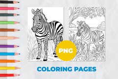 Zebra Coloring Pages | Coloring book Product Image 1