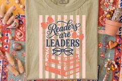 Readers Are Leaders Png, Book Lover Sublimation Png. Product Image 4