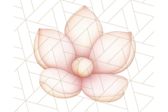 Pastel Pink Easter Bunny Egg and Flowers Clipart PNG Product Image 5