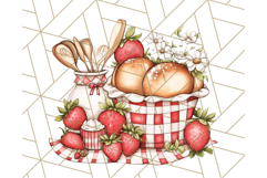 Cottagecore Strawberry Kitchen PNG Clipart, Retro Fruit Png Product Image 3