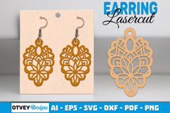 Mandala Earring Lasercut BUNDLES Product Image 11