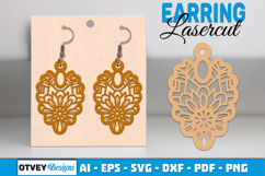 Mandala Earring Lasercut BUNDLES Product Image 12