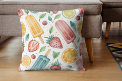 Tutti Frutti Watercolor Seamless Pattern, Summer Fruit Product Image 7