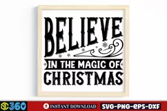 Believe in the magic of christmas SVG, Christmas SVG Product Image 2