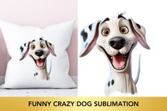 Funny Crazy Dog Sublimation, Dog Clipart Product Image 1