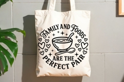 Family And Foods Are The Perfect Pair Svg, Kitchen Svg. Product Image 8