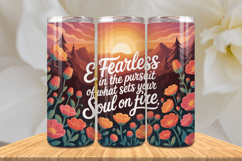 Positive Affirmations 20oz Tumbler wrap Inspirational Quotes Product Image 1