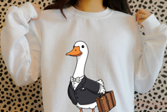 Office Worker Goose Sticker sublimation Png Product Image 4