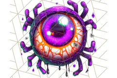 Spooky Halloween Eye PNG, Cute Eyeballs Halloween Clipart Product Image 3
