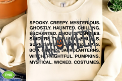 Halloween Words PNG, Spooky Season PNG, Halloween PNG Product Image 1