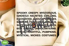 Halloween Words PNG, Spooky Season PNG, Halloween PNG Product Image 1