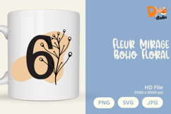 Fleur Mirage Boho Floral Monogram Product Image 1