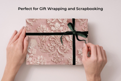 Coquette Lace Valentine Digital Paper Bundle Rococo Patterns Product Image 7