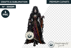 Harvest of Haunts Halloween Gothic Character PNG Clipart Product Image 1