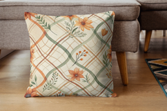 Wavy Hand Drawn Check Digital Paper, Seamless Watercolor Product Image 7