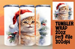 Seasonal Kitty Tumbler Art Product Image 1