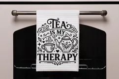 Tea Is My Therapy Svg Png, Tea Lover Svg, Tea Time Svg. Product Image 8