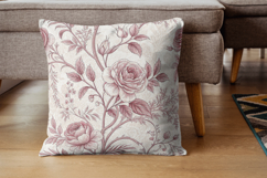 Vintage Pink Toile Digital Paper, Coquette Bow Patterns Product Image 7